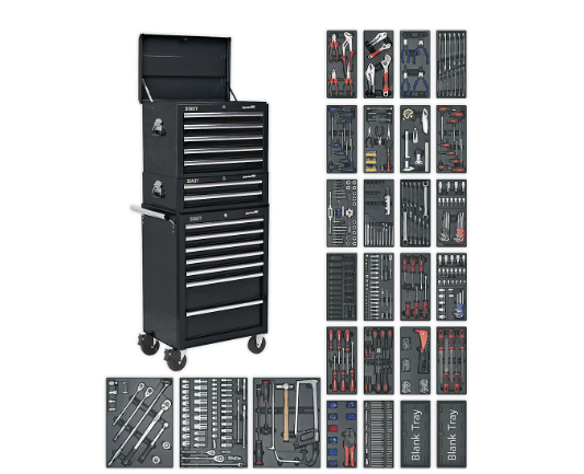 Black Friday Storage: The Sealey Superline Pro Tool Kits in black