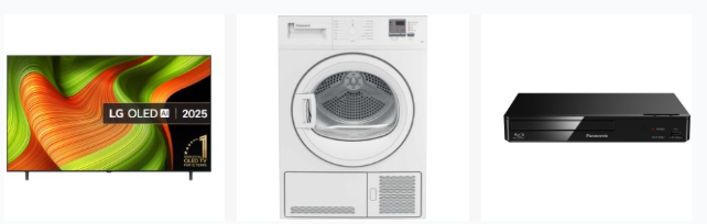 Hughes clearance products on a white background