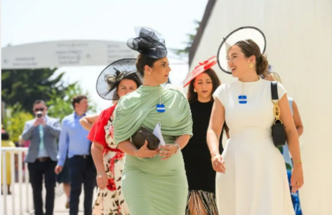 Ladies attending a tennis match event for a private experience