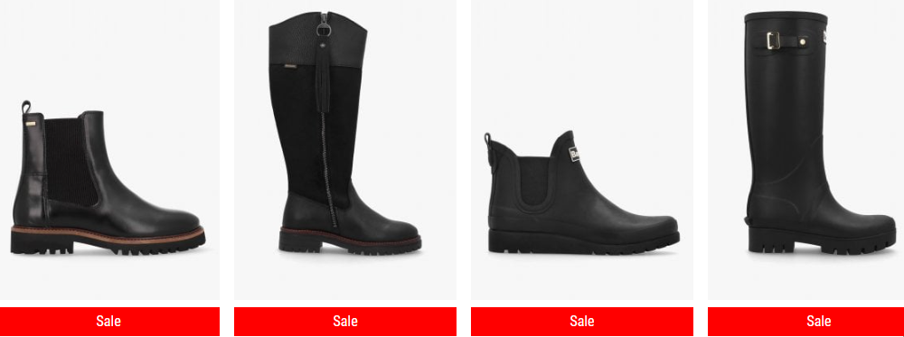 Accent Clothing sales items are shown on a white background