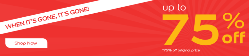 Dulux Decorator Centre sales showing 75% off