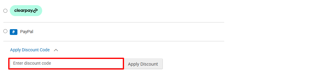 A red box is where you enter a Baby Planet promo code