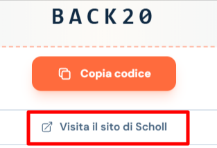 collegamento al sito Scholl dove poter fare shopping e risparmiare con i codici sconto Scholl