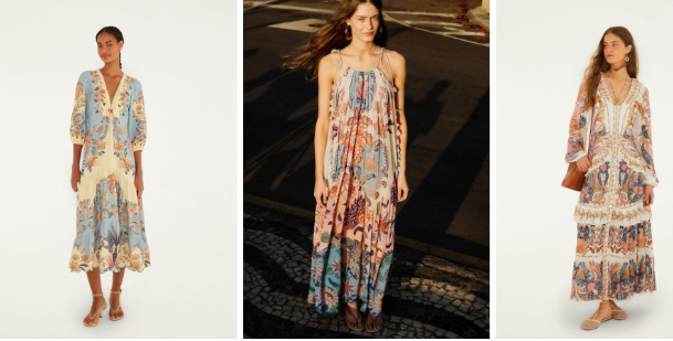 Dresses for occasion in write backgound