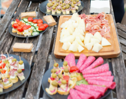 A party with snacks purchased using discounts from the Iceland Bonus Club