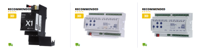 smart home recommended items on a white background