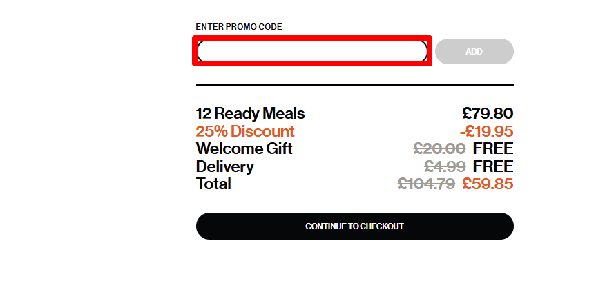 Paste your code in the red box to get your discount