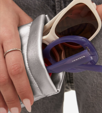 The Hawkers silver double pouch wth two pairs of suglasses from the multi-buy offer