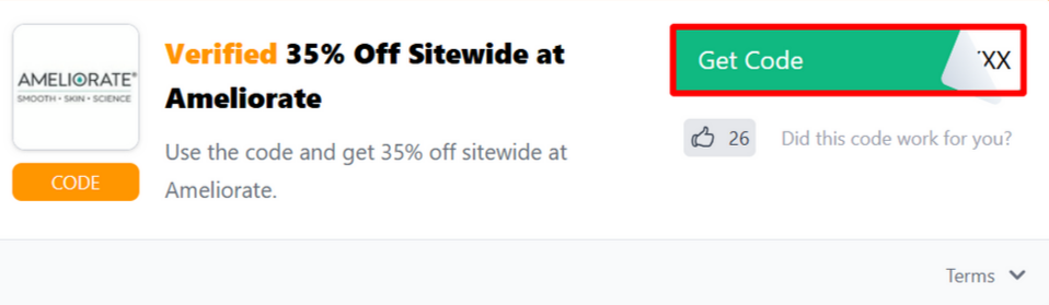 The Love Discount Vouchers page showing discount codes to use on your purchased