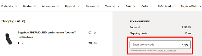enter your promo code in that red box to sve money on your order