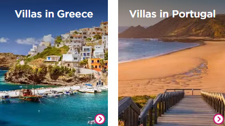 villa holidays in greece and portgal with private pools