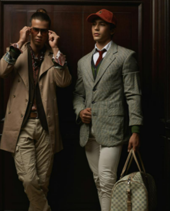 Stylish men posing in fashion pieces from BSTN