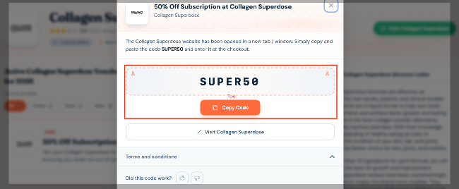 revealed 50% discount offer from Love Discount Vouchers