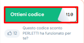 codice sconto PERLETTI da poter prelevare ed utilizzare direttamente nella sezione checkout