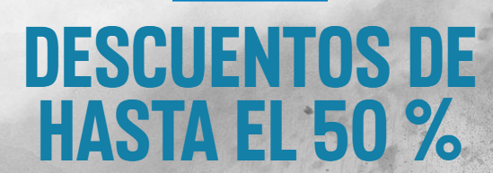 logo de la web de columbia de un 50% de descuentos en rebajas