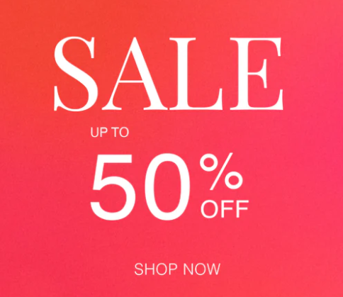 The Albaray sale banner from their website.