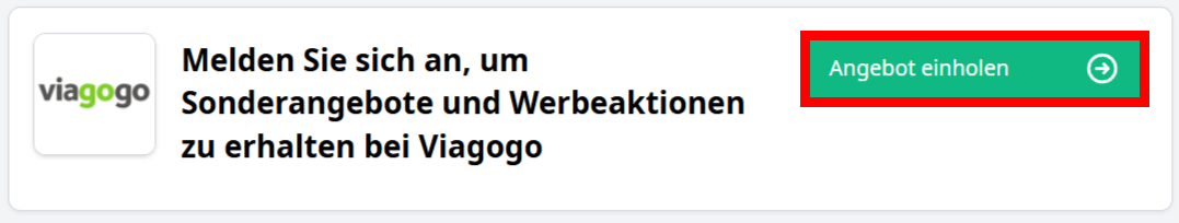 Angaben zu Angeboten von Viagogo mit einer rotmarkierten grünen Schlaltfläche