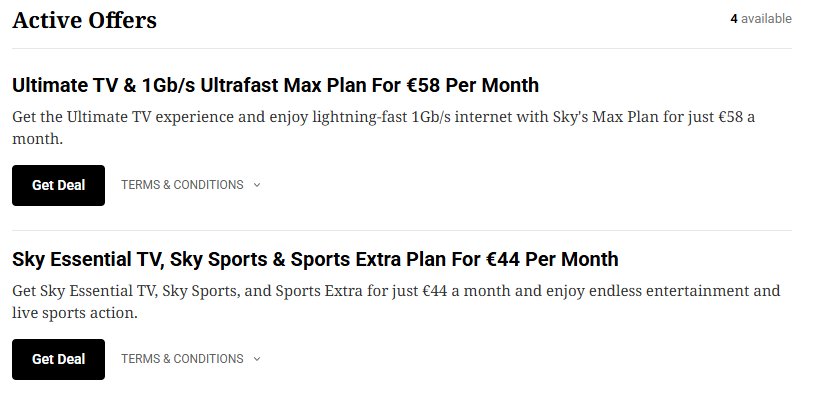Active Sky promo codes and deals that help you save money at Sky