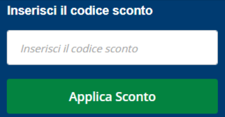 carrello del sito ufficiale Più Medical dove poter inserire ed applicare un codice sconto Più Medical