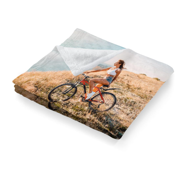 Custom Mother's Day gifts: A personalised fleece blanket from Snapfish