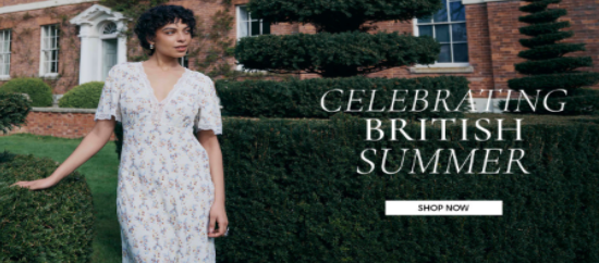 a woman wearing Ghost summer dress