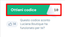 codice sconto Luciana Boutique da poter prelevare ed utilizzare sul sito Luciana Boutique