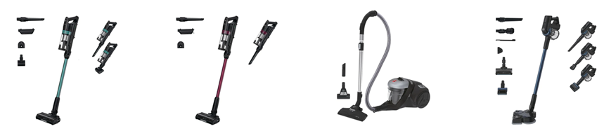 image showing some Hoover vacuum cleaners