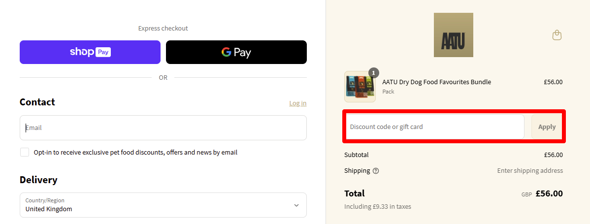 Paste your discount code and click 'Apply' to redeem it