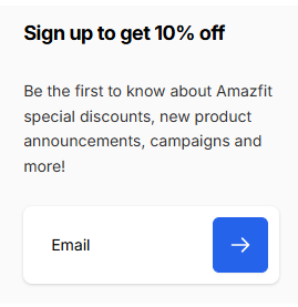 10% discount for signing up