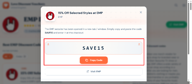 verified 15% discount voucher from Love Discount Vouchers