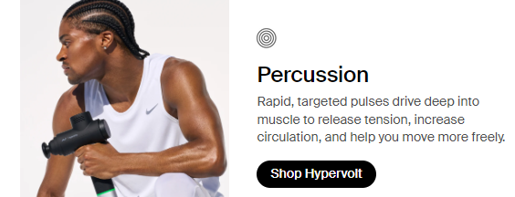 Hyperice features on display on a white background