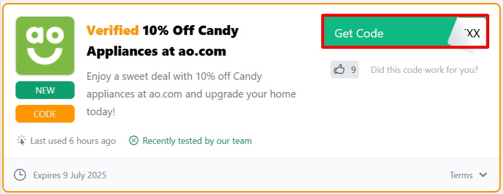 The Love Discount Vouchers page showing discount codes to use on your purchase