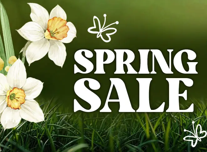 The Artificial Grass GB Spring Sale banner from their website.
