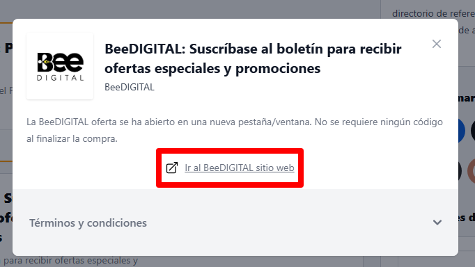 enlace de la marca