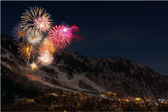 Enjoy a fireworks display on New Year's day