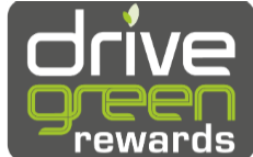 Drive Green Rewards logo on a dark grey background