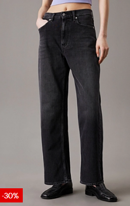 rebajas calvin klein de hasta un 30% en pantalones negros y ropa