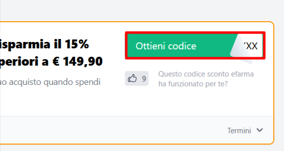 buono sconto efarma da poter prelevare per risparmiare successivamente sul sito efarma