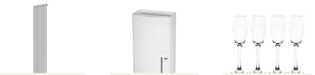B&Q clearance items on white background