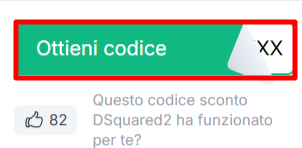 codice sconto DSquared2 da poter prelevare per risparmiare sui capi e accessori DSquared2