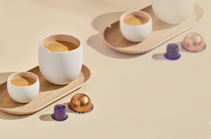 Simple Father's Day gift ideas: Nespresso coffee pods and coffee in cups