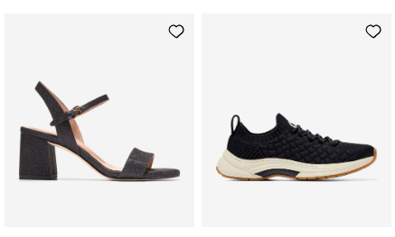 ejemplo de calzado de la web de cole haan en oferta