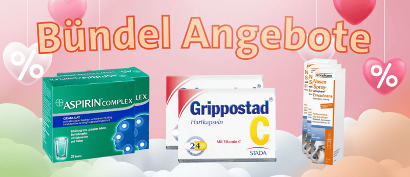 Mehrere myapo.de-Produkte auf einem bunten Bild, welches auf Bündel-Angebote hinweist
