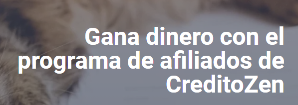 imagen de la web de creditoZen con logo blanco