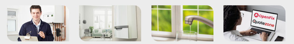 OpenFix boiler cover expert, home heating system, water tap check, and online Quotezone comparison services
