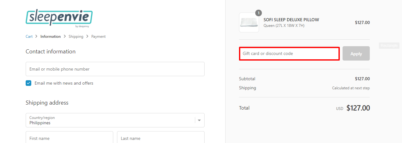 Sleepenvie Discount Code