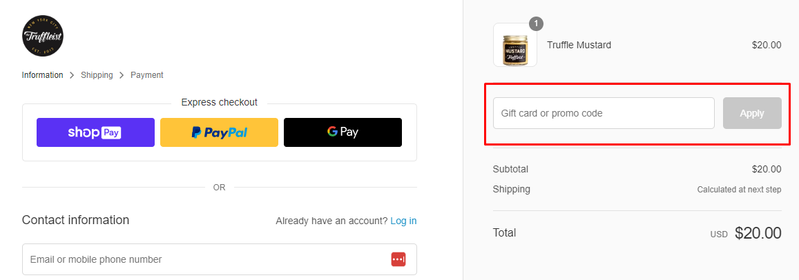 How do I use my The Truffleist promo code?