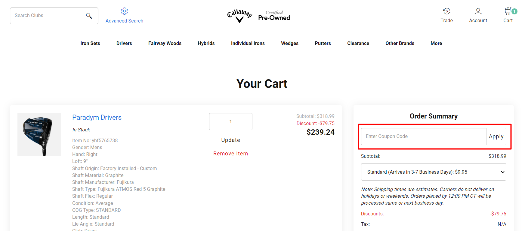 20-40% Off | Callaway Pre-Owned Promo & Coupon Codes