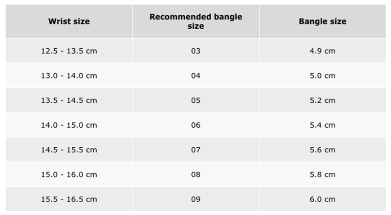 Chow Sang Sang Bracelet Size Guide 4