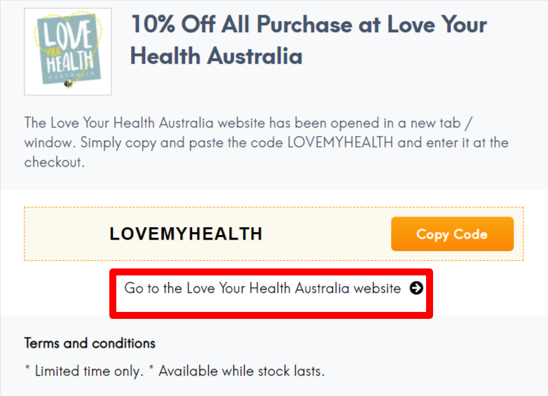 Love Your Health Australia Coupon and Promo Codes August 2024